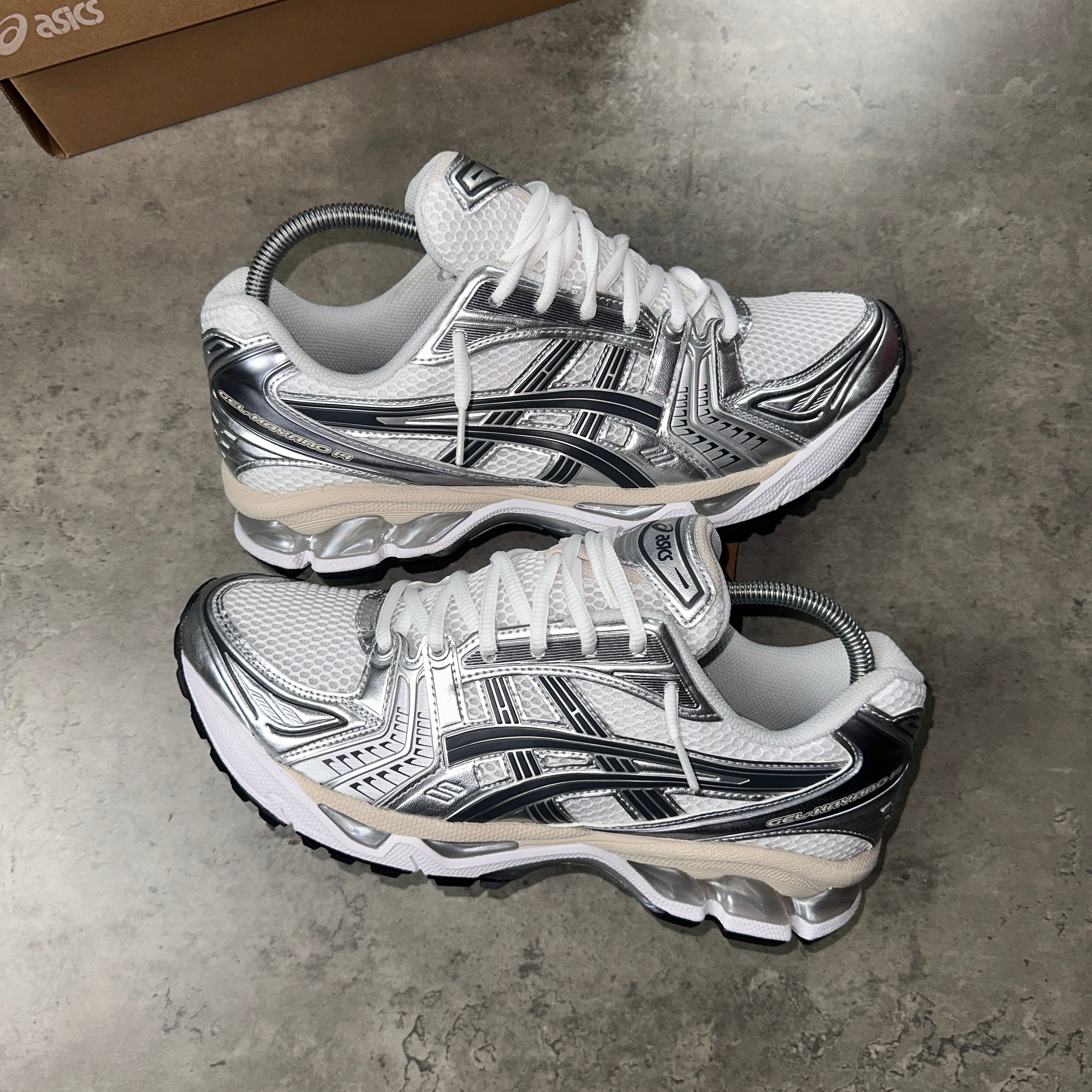 Asics Kayano 14's Graphite Grey